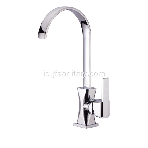 Kualitas Faucet Kuningan Kitchen Sink Mixer Tekan Putar